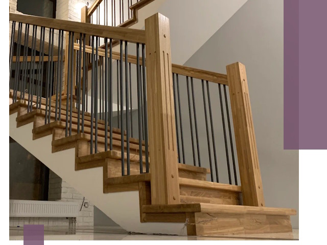 Реставрация деревянных и металлических лестниц в Альметьевске