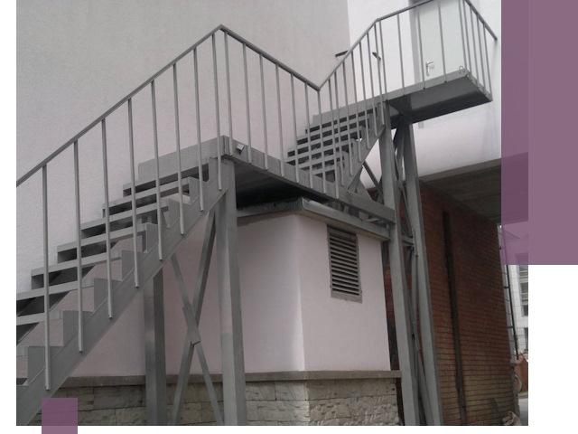 Монтаж пожарных лестниц под ключ в Альметьевске с гарантией качества