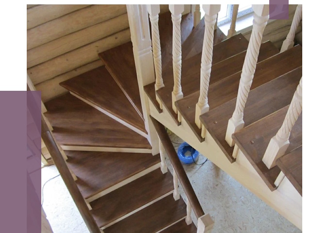 Реставрация деревянных лестниц в Альметьевске от 4360 руб.