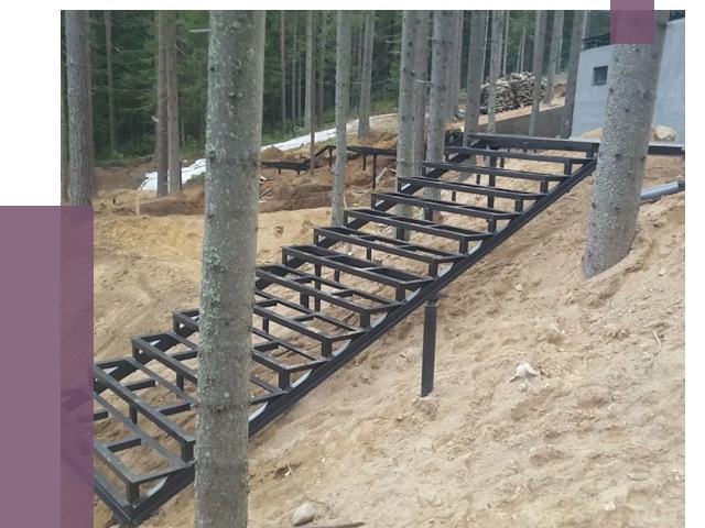 Монтаж металлических лестниц в Альметьевске от 13754 руб. 