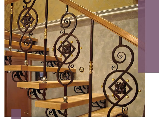 Изготовление кованых лестниц под ключ в Альметьевске