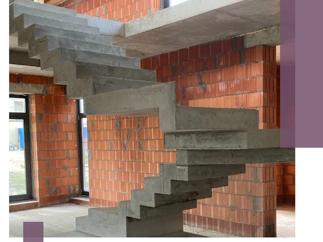 Изготовление бетонных лестниц под ключ в Альметьевске