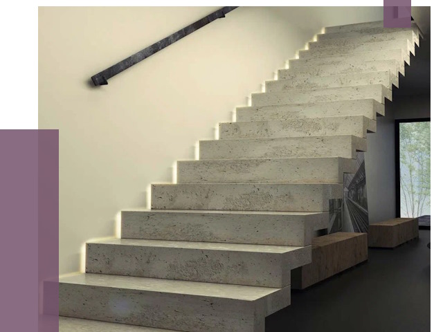 Облицовка бетонных лестниц в Альметьевске от 4671 руб/м2