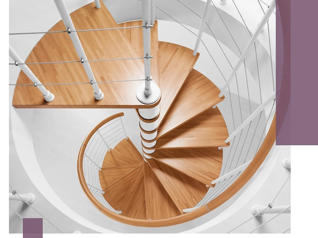 Изготовление винтовых лестниц под ключ в Альметьевске