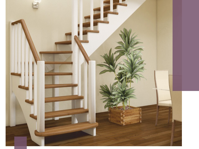 Г-образные лестницы под ключ в Альметьевске — изготовление и монтаж