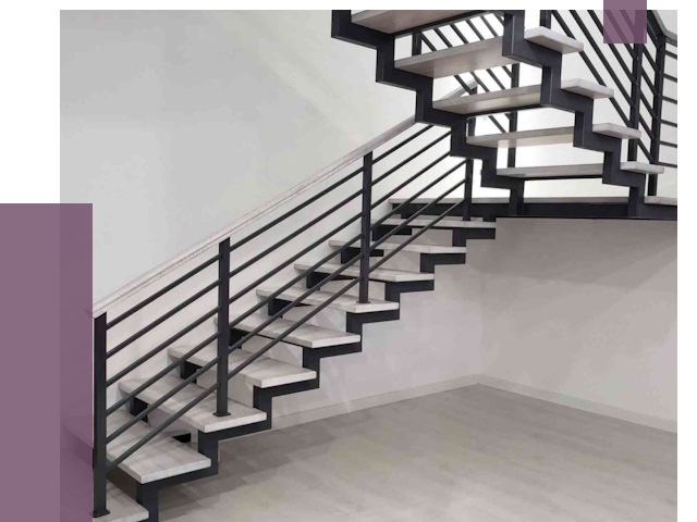 Лестницы на металлокаркасе под ключ в Альметьевске от 12975 руб. | ПРОЛЁТ-Льм