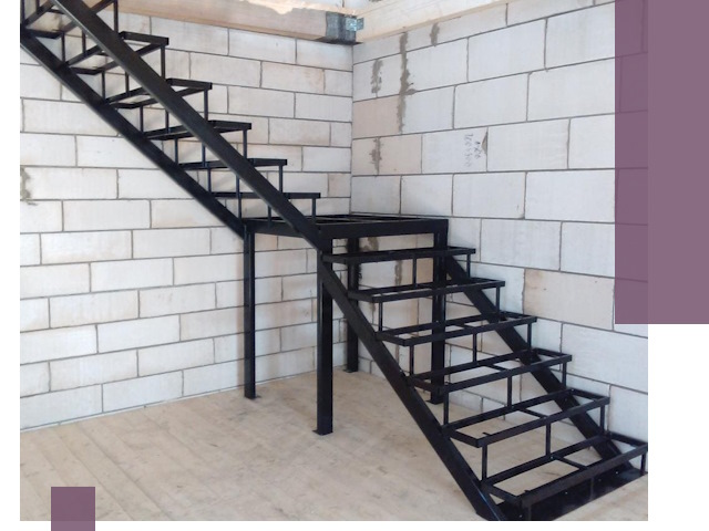 Лестницы на металлокаркасе под ключ в Альметьевске — изготовление и монтаж