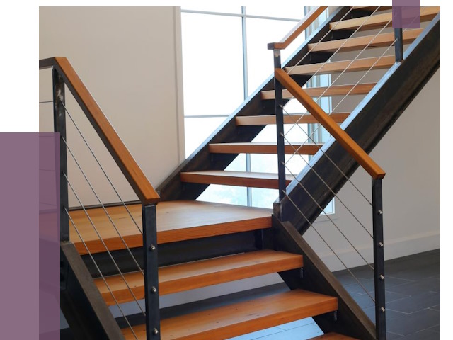 Изготовление лестниц на металлокаркасе в Альметьевске от 19203 руб. | ПРОЛЁТ-Льм