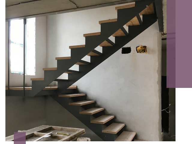 Изготовление лестниц на металлокаркасе в Альметьевске от производителя