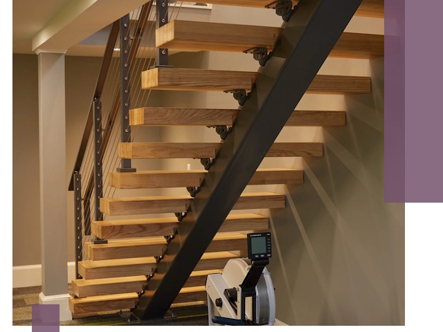 Лестницы на монокосоурах под ключ в Альметьевске - изготовление и монтаж