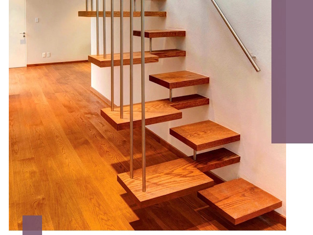 Лестницы «гусиный шаг» на заказ в Альметьевске для узких пространств