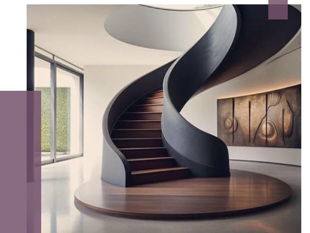 Элитные лестницы под заказ в Альметьевске от 192030 руб. — ПРОЛЁТ-Льм