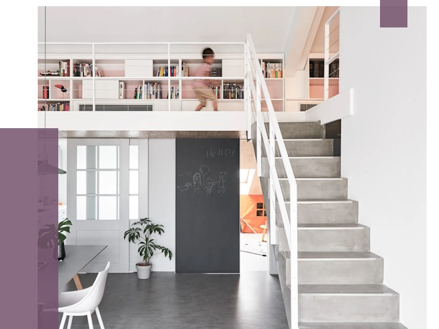 Лестницы для двухуровневой квартиры в Альметьевске от 179055 руб. | ПРОЛЁТ-Льм