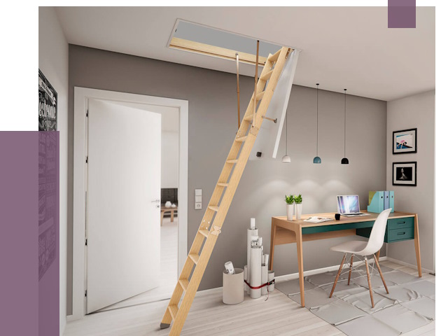 Чердачные лестницы в Альметьевске — от 14792 руб. | ПРОЛЁТ-Льм
