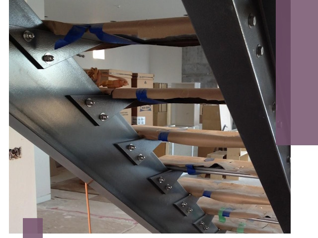 Усиление лестничных конструкций и усиление опор в Альметьевске