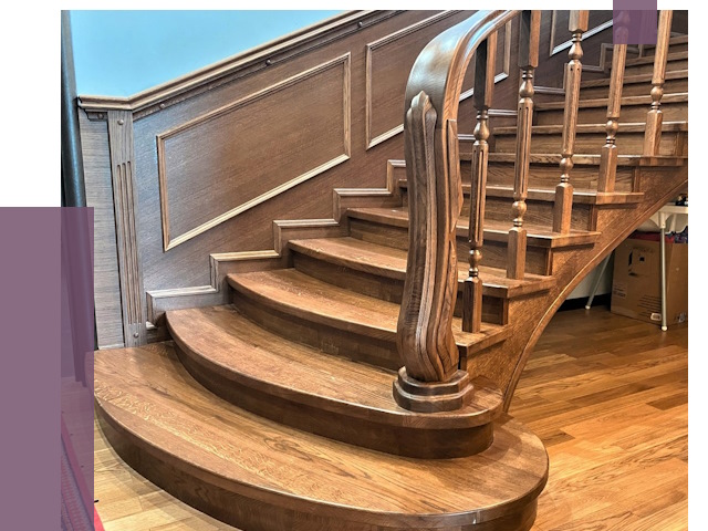 Дубовые лестницы под ключ в Альметьевске от 179055 руб. — ПРОЛЁТ-Льм