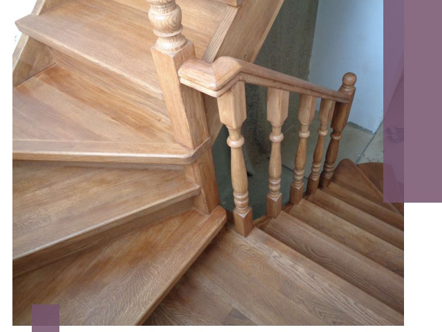 Дубовые лестницы под ключ в Альметьевске: изготовление и монтаж