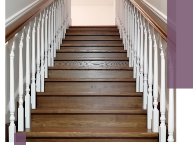 Лестницы из ясеня на заказ в Альметьевске — изготовление и монтаж