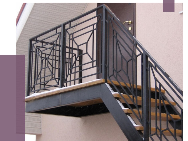 Металлические перила в Альметьевске от 4360 руб.  | ПРОЛЁТ-Льм