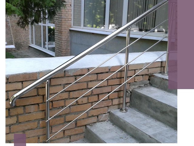 Перила из нержавеющей стали высокого качества в Альметьевске