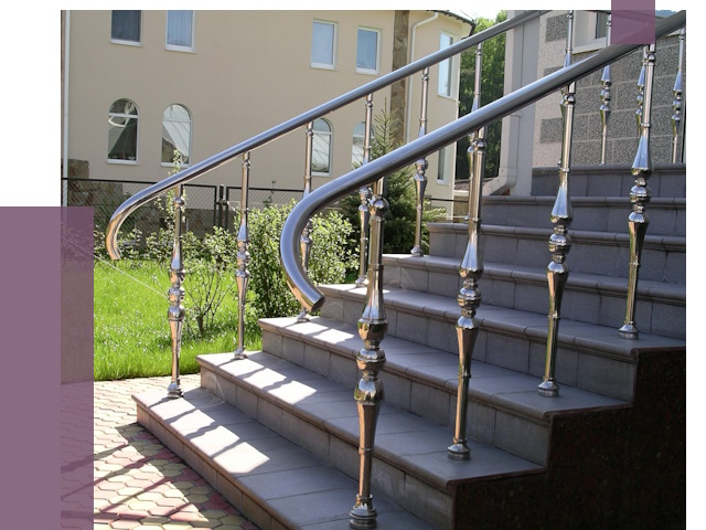 Перила для крыльца в Альметьевске от 10899 руб. — монтаж ПРОЛЁТ-Льм