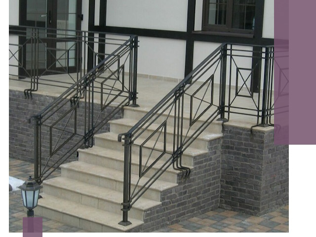 Перила для крыльца в Альметьевске — монтаж, изготовление и установка