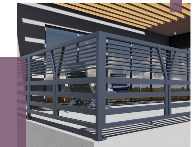 Изготовление балконных ограждений в Альметьевске от 10899 руб. | ПРОЛЁТ-Льм