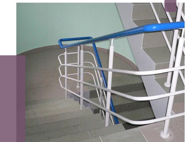 Перила в подъезде в Альметьевске — установка и замена от 7526 руб. | ПРОЛЁТ-Льм