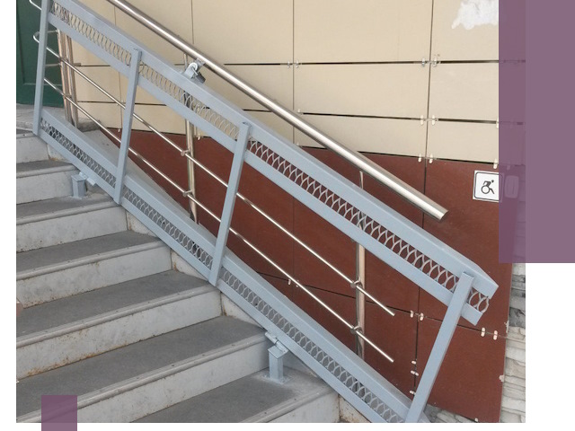 Изготовление откидных пандусов под ключ в Альметьевске