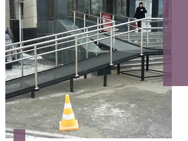 Стационарные пандусы под ключ в Альметьевске — изготовление и монтаж