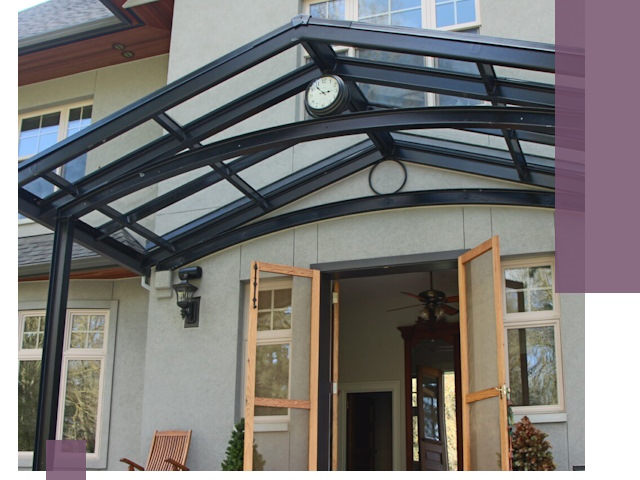 Изготовление и монтаж навесов и козырьков в Альметьевске