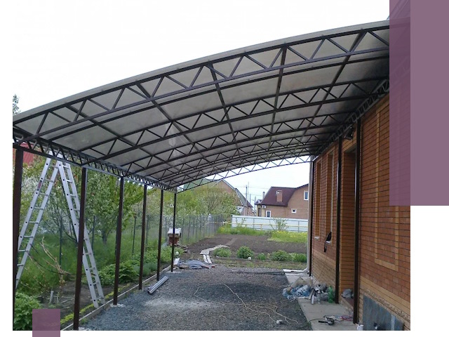 Профессиональный монтаж навесов под ключ в Альметьевске