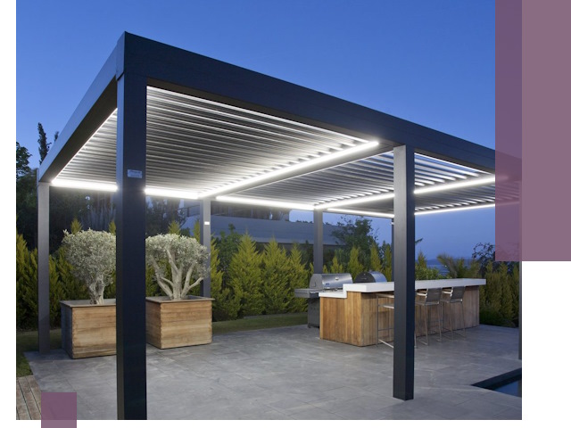 Навесы отдельно стоящие под ключ в Альметьевске из металла и поликарбоната