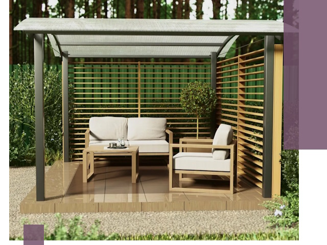 Навесы для дачи в Альметьевске: изготовление, монтаж и демонтаж