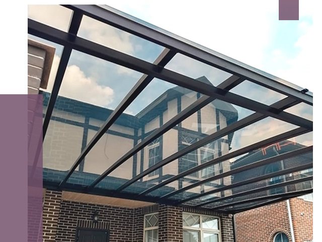 Навесы из поликарбоната в Альметьевске от 8740 руб. под ключ — ПРОЛЁТ-Льм