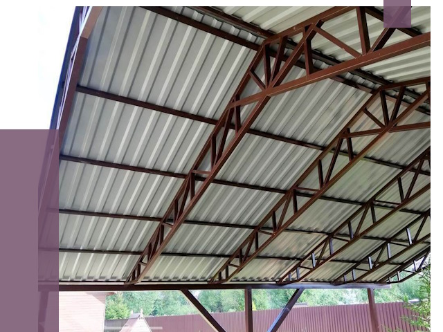 Навесы из профнастила в Альметьевске от 7474 руб. | ПРОЛЁТ-Льм