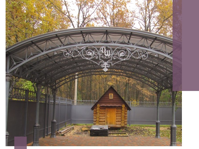 Кованые навесы премиум-класса под заказ в Альметьевске