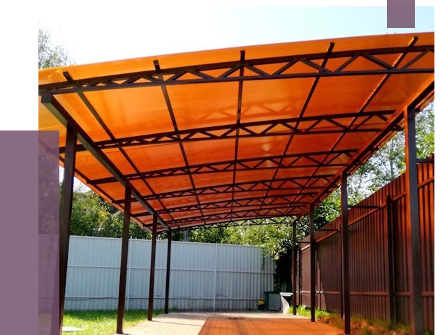 Односкатные навесы под ключ в Альметьевске от 13338 руб. 