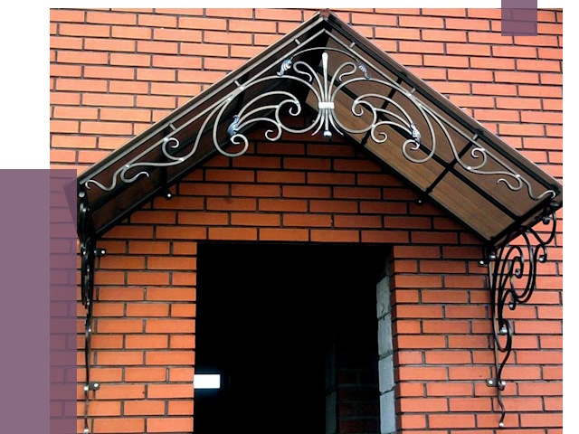 Металлические козырьки в Альметьевске от 10847 руб. 