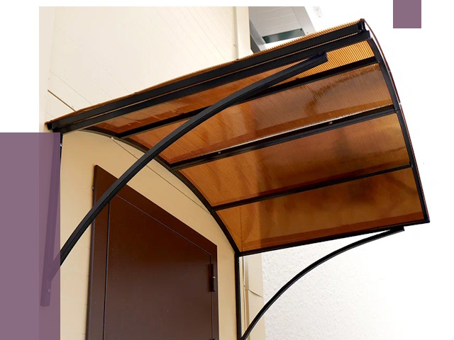 Недорогие козырьки в Альметьевске от 7702 руб.  | ПРОЛЁТ-Льм