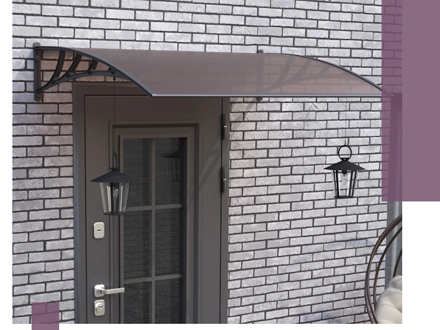 Недорогие козырьки и навесы под ключ в Альметьевске