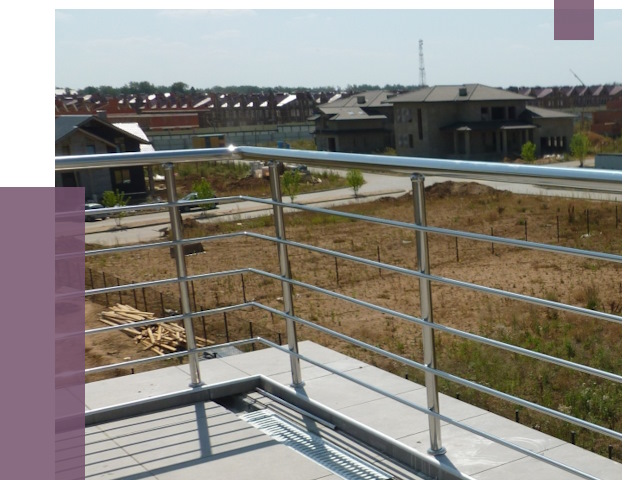 Парапеты из нержавеющей стали в Альметьевске от 8096 руб. за м² | ПРОЛЁТ-Льм