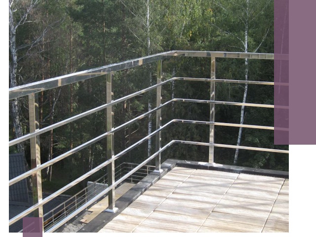 Парапеты из нержавеющей стали в Альметьевске — изготовление и монтаж