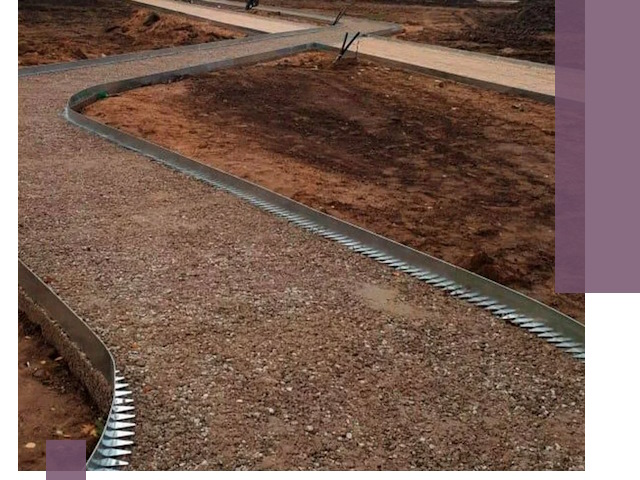 Металлические бордюры под ключ в Альметьевске — изготовление и монтаж