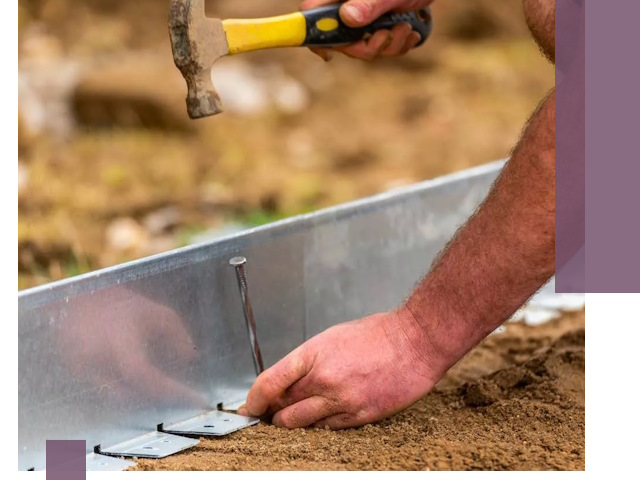 Монтаж металлических бордюров в Альметьевске быстро и качественно