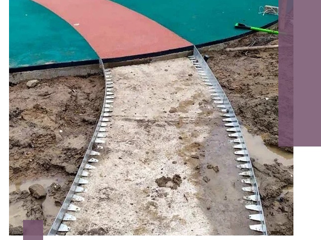 Металлические бордюры для дорожек в Альметьевске — монтаж и изготовление