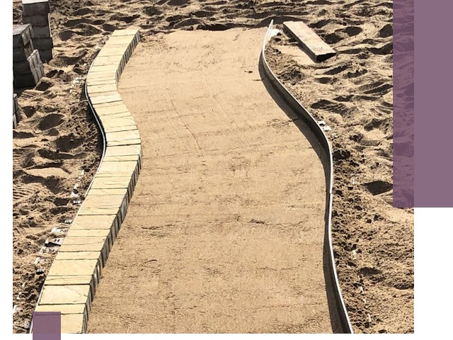 Металлические бордюры для тротуаров в Альметьевске — прочные и долговечные