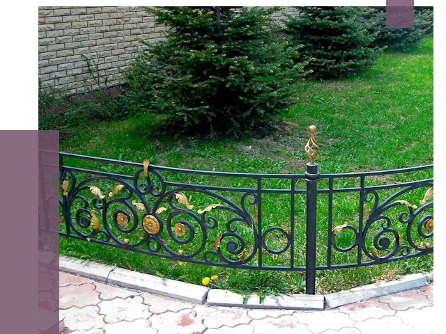 Кованые газонные ограждения в Альметьевске от 7733 руб. — ПРОЛЁТ-Льм